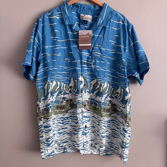 Pataloha Patagonia Short Sleeve Tropical Hawaiian Shirt Special Edition XL New - Picture 1 of 6